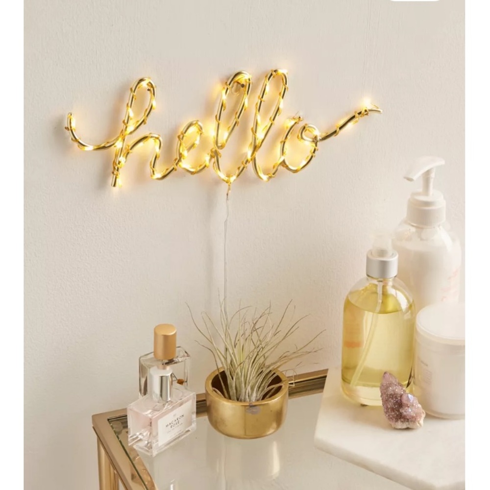 Urban Outfitters “hello” light sculpture - Picture 1 of 4